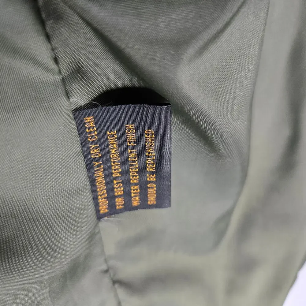 Eddie Bauer VTG Jacket Khaki Green Wool lined  Hunting Men's Large - Picture 8 of 11